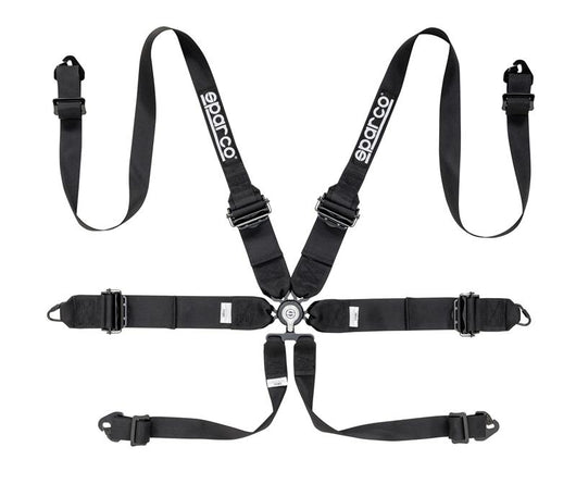 Sparco Belt 6pt 3in to 2in Hans - Black - 04818RHNR