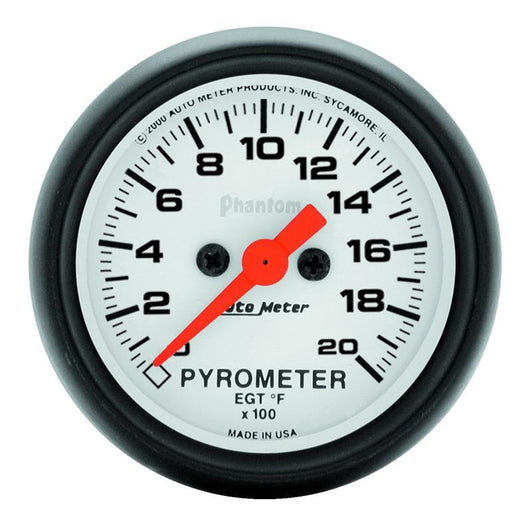 Autometer Phantom 2 1/16in 2000 Deg F Digital Stepper Motor Pyrometer (EGT) Gauge - 5745