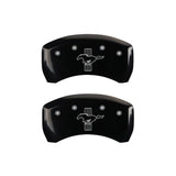 MGP Rear set 2 Caliper Covers Engraved Rear GT500 Shelby & Cobra Black finish silver ch - 10010RGT5BK