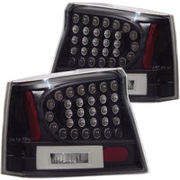 ANZO 2006-2008 Dodge Charger LED Taillights Black - 321014