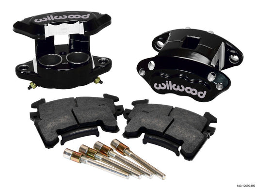 Wilwood D154 Front Caliper Kit - Black 1.62 / 1.62in Piston 1.04in Rotor - 140-12099-BK
