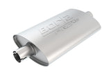 Borla Universal Pro-XS Muffler Oval 2.5in Inlet/Outlet Notched Muffler - 400495