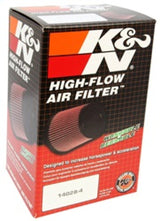 K&N Universal Chrome Oval Tapered Air Filter - 2in Flg ID x 4in OS L 3in OS W x 2.75in H - RC-1824