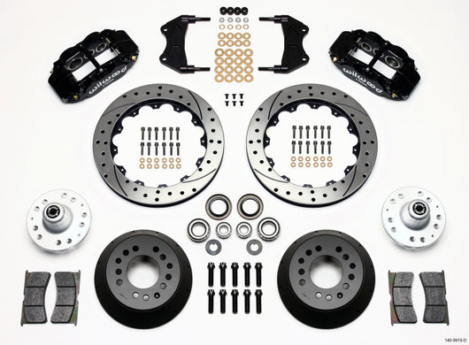 Wilwood Narrow Superlite 6R Front Hub Kit 12.88in Drilled WWE ProSpindle - 140-9919-D