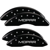 MGP 4 Caliper Covers Engraved Front & Rear MGP Black finish silver ch - 50001SMGPBK