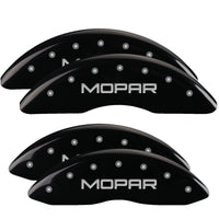 MGP 4 Caliper Covers Engraved Front & Rear MGP Black finish silver ch - 50001SMGPBK