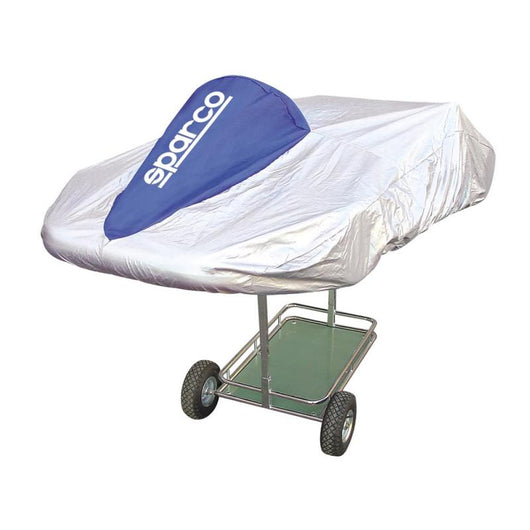 Sparco Kart Cover Silver/Blue - 02712A