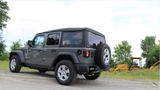 Corsa 18+ Jeep Wrangler JL 2.5in Dual Rear Turn Down Exit Sport Axle-Back Exhaust - 21013