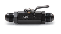 Russell Performance Shutoff Valve -6 AN Male Black Finish - 650633