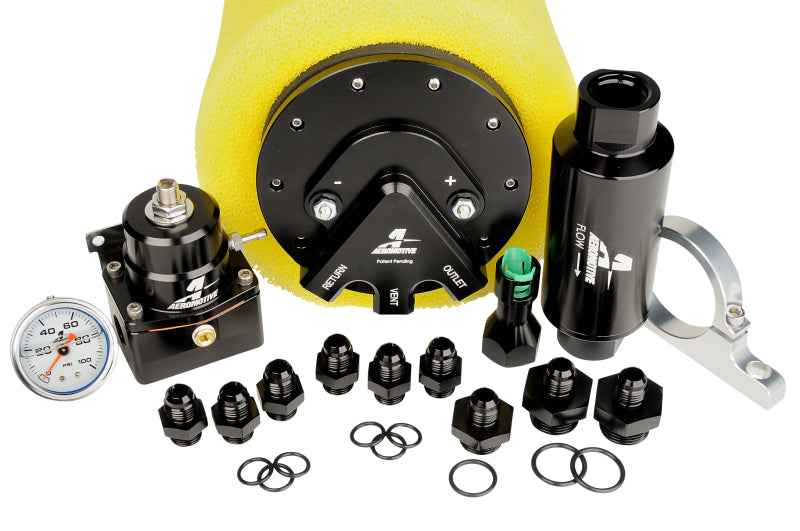 Aeromotive Phantom 200 Fuel System - Return Style w/ 3/8in Quick Connect - 17167