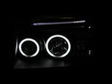 ANZO 2001-2004 Nissan Frontier Projector Headlights w/ Halo Black (CCFL) - 111172