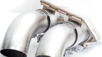 Stainless Works 2010-14 Ford Raptor 3in Exhaust Chambered Mufflers Dump Exit - FTR13CBDP