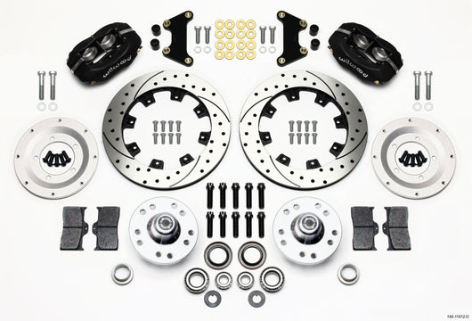 Wilwood Forged Dynalite Front Kit 12.19in Drilled 49-54 Chevy/53-62 Corvette (*Line Kit Needed*) - 140-11812-D