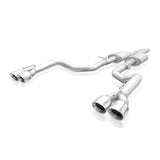 Stainless Works 15-19 Dodge Challenger 6.2L/6.4L Hemi 3in Legend Catback X-Pipe w/4in Quad Tips - CHAL16CBL4