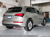 AWE Tuning Audi 8R Q5 3.2L Non-Resonated Exhaust System (Downpipe-Back) - Polished Silver Tips - 3020-32018