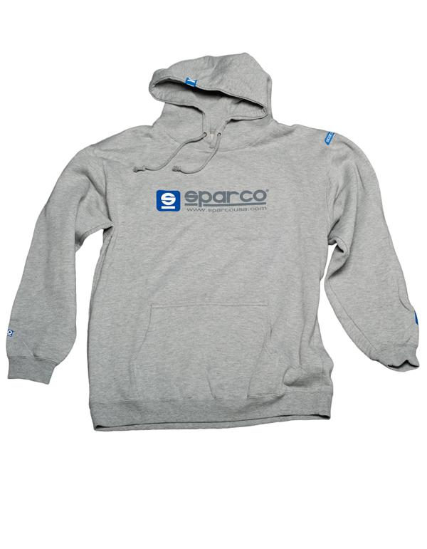 Sparco Swtshrt Hooded Www Grey Lrg - SP03100GR3L