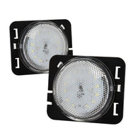 xTune Jeep Wrangler 07-15 LED Front Fender Side Marker Lights - Chrome SML-JH-JW07-LED-C - 9033032