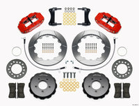 Wilwood Narrow Superlite 6R Front Hat Kit 12.88in Red 2005-Up Mazda Miata w/ Lines - 140-12907-R