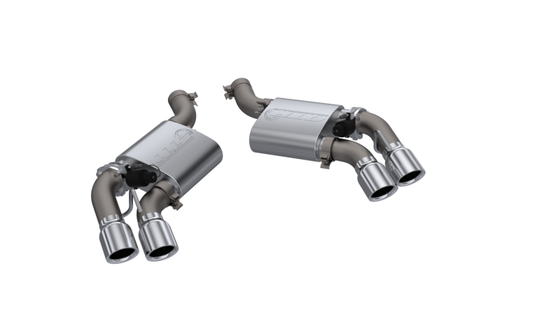 QTP 16-18 Chevrolet Camaro SS 6.2L 304SS Screamer Axle Back Exhaust w/4in Quad Tips - 400117