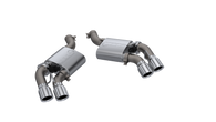 QTP 16-18 Chevrolet Camaro SS 6.2L 304SS Screamer Axle Back Exhaust w/4in Quad Tips - 400117