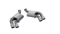 QTP 16-18 Chevrolet Camaro SS 6.2L 304SS Screamer Axle Back Exhaust w/4in Quad Tips - 400117