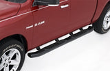 Lund 09-15 Dodge Ram 1500 Quad Cab (Built Before 7/1/15) 5in. Oval Bent Nerf Bars - Black - 22758083