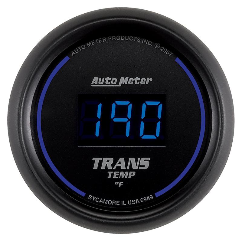Autometer 52.4mm Black Digital Trans Temperature Gauge - 6949