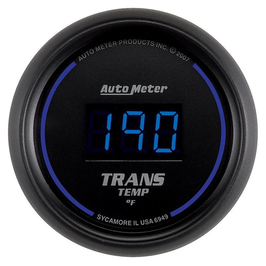 Autometer 52.4mm Black Digital Trans Temperature Gauge - 6949