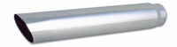 Vibrant 3.5in Round SS Truck/SUV Exhaust Tip (Single Wall Angle Cut) - 2.5in inlet 20in long - 1554