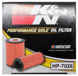 K&N Performance Oil Filter for 14-17 Dodge Durango 3.6L / 14-17 Jeep Grand Cherokee 3.6L - HP-7026
