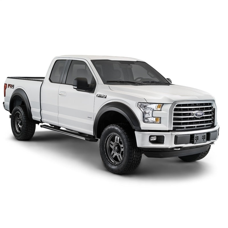 Bushwacker 17-18 Ford F-250 Super Duty Extend-A-Fender Style Flares 4pc - Black - 20943-02