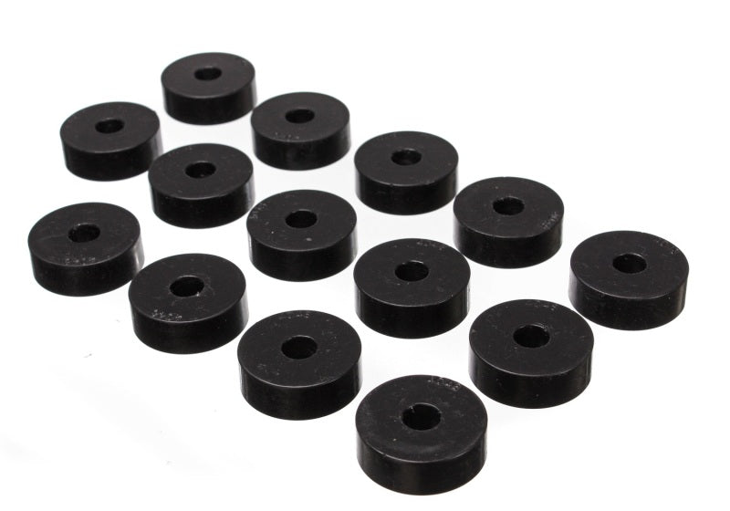Energy Suspension 55-73 Jeep CJ5/CJ7/CJ8 Scrambler Black Body (Cab) Mount Set - 2.4101G