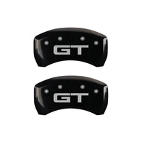 MGP 4 Caliper Covers Engraved Front 2015/Mustang Engraved Rear 2015/GT Black finish silver ch - 10200S2MGBK