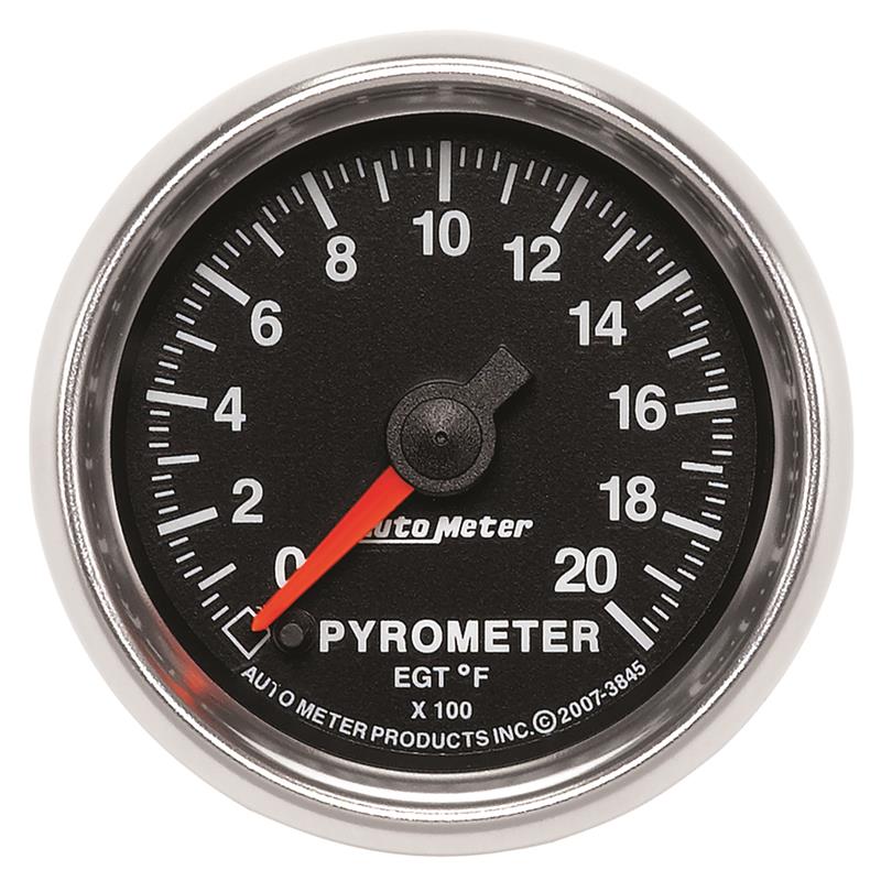 Autometer GS 0-2000 degree F Full Sweep Electronic Pyrometer Gauge - 3845