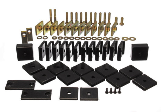 Energy Suspension Toy Land Cruiser Bodymount Set - Black - 8.4104G
