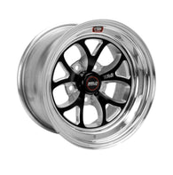 Weld S76 15x14.33 / 5x4.75 BP / 3.5in. BS Black Wheel (Medium Pad) - Non-Beadlock - 76MB-514B35A