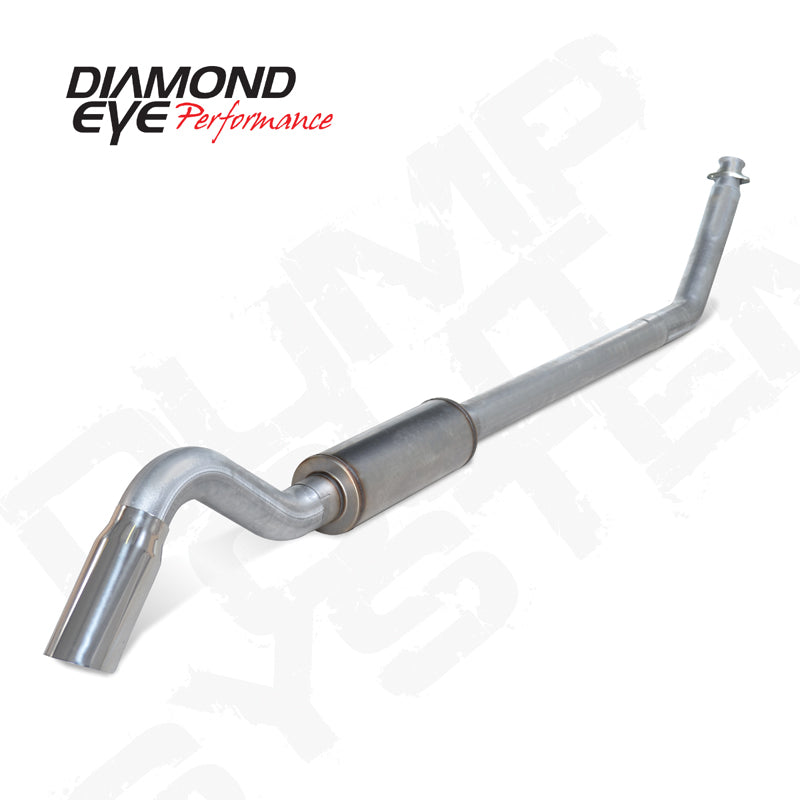 Diamond Eye 4in AL TURBO BACK SGL DUMP OUT 94-02 DODGE INCLUDING TIP - K4212A-TD