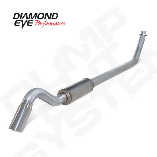 Diamond Eye 4in AL TURBO BACK SGL DUMP OUT 94-02 DODGE INCLUDING TIP - K4212A-TD