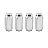 McGard Hex Lug Nut (Cone Seat) M14X1.5 / 13/16 Hex / 1.945in. Length (4-Pack) - Chrome - 64021