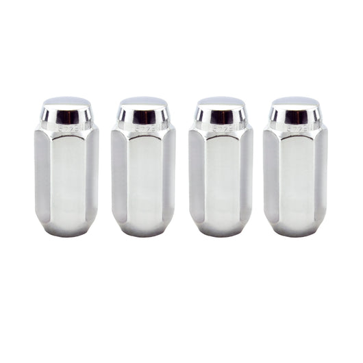 McGard Hex Lug Nut (Cone Seat) M14X1.5 / 13/16 Hex / 1.945in. Length (4-Pack) - Chrome - 64021