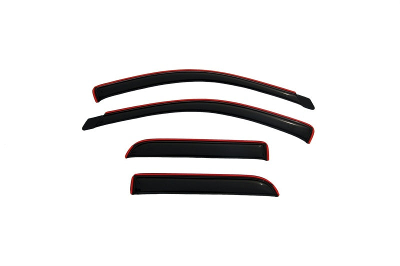 AVS 02-08 Dodge RAM 1500 Quad Cab Ventvisor In-Channel Front & Rear Window Deflectors 4pc - Smoke - 194623