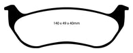 EBC 07-11 Ford Explorer Sport Trac 4.0 Yellowstuff Rear Brake Pads - DP41673R