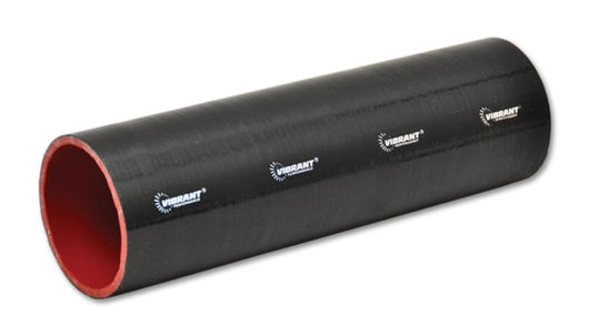 Vibrant 4 Ply Reinforced Silicone Straight Hose Coupling - 4.5in I.D. x 12in long (BLACK) - 27231