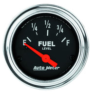 Autometer Traditional Chrome 52mm Short Sweep 0 Ohm - 90 Ohm Full Electrical Fuel Level Gauge - 2514
