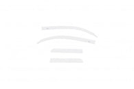 AVS 15-18 Toyota Tundra Access Cab Low Profile Color Match Ventvisors 4pc - Super White - 894015-40