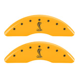 MGP 4 Caliper Covers Engraved Front & Rear Tiffany Snake Yellow finish black ch - 10200SSNKYL