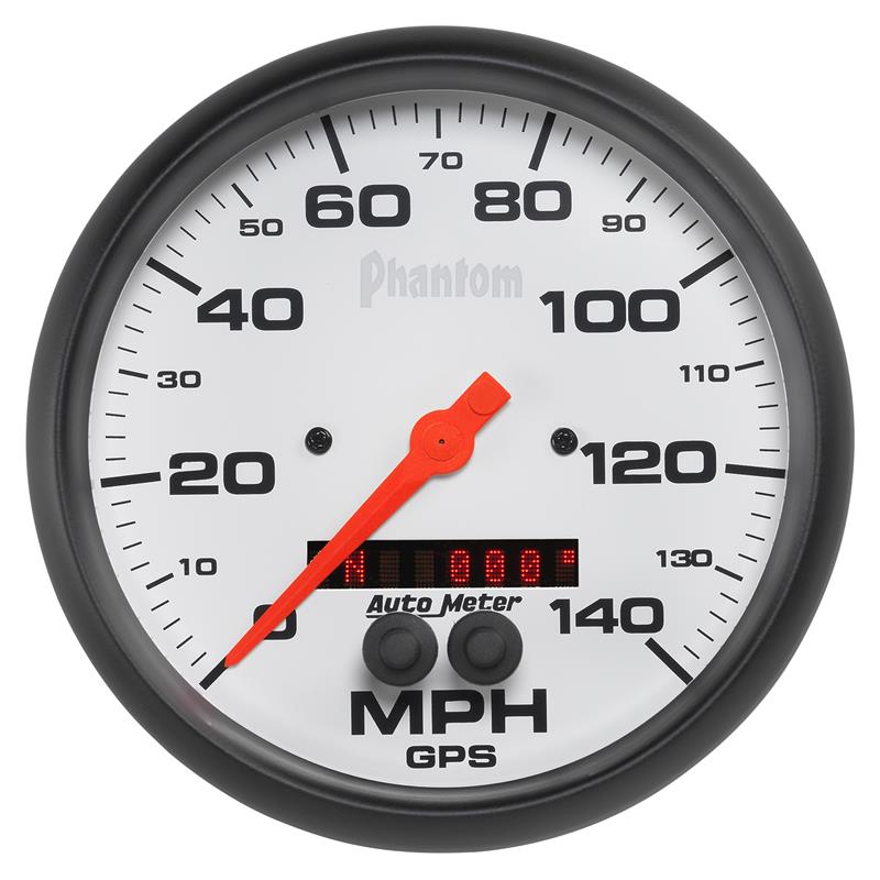 Autometer Phantom 5in 140 MPH In-Dash Full Sweep Speedometer w/ GPS Rally Nav Display - 5881