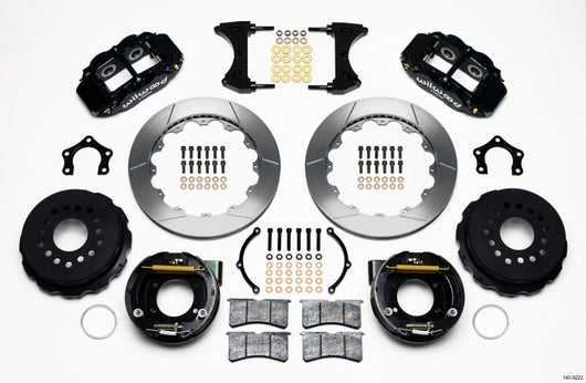 Wilwood Narrow Superlite 4R Rear P-Brk Kit 12.88in Mopar/Dana 2.36in Off w/Snap Ring Brng - 140-9222