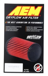AEM 3.25 inch DRY Flow Short Neck 9 inch Element Filter Replacement - 21-2109DK