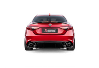 Akrapovic 17-19 Alfa Romeo Giulia Quadrifoglio Evolution Line Cat Back (Titanium) - S-AR/TI/1H